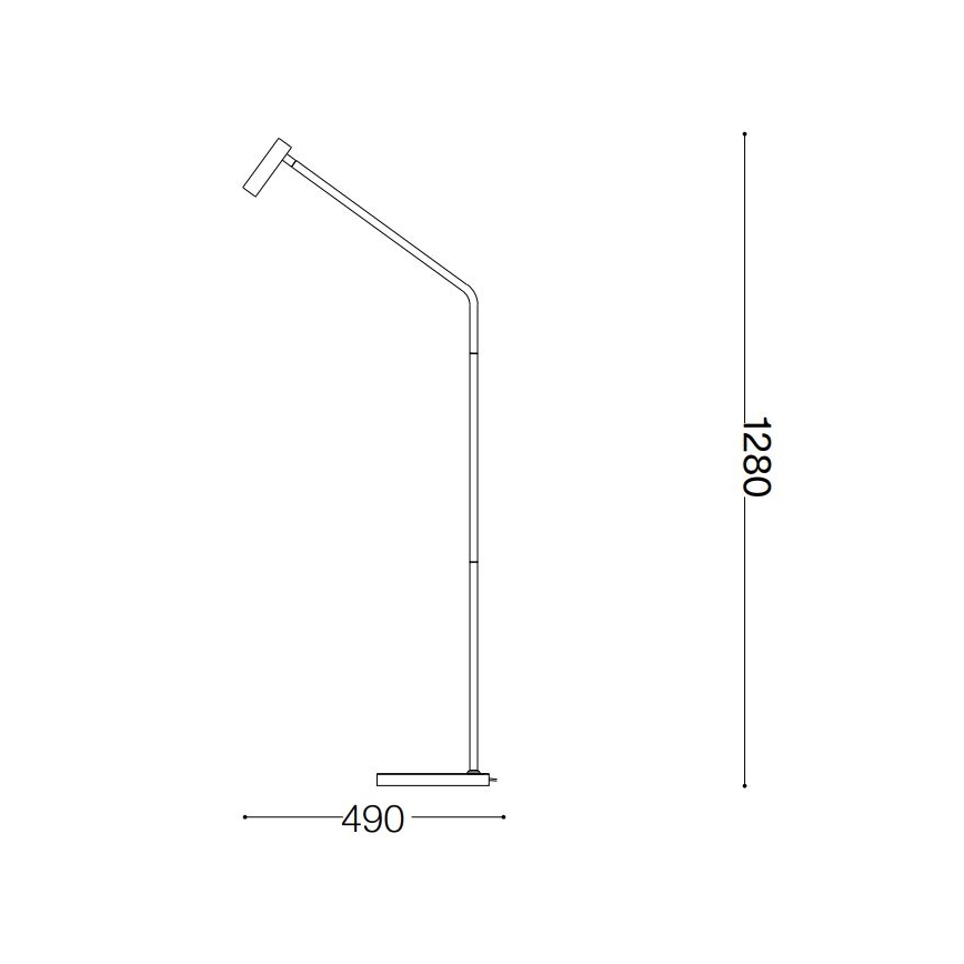 Ideal Lux - Світлодіодний торшер EASY LED/3,5W/230V CRI 90 білий