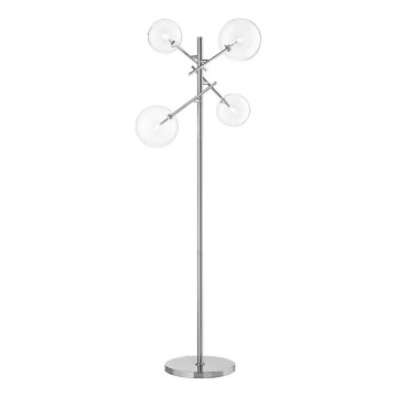 Ideal Lux - Світлодіодний торшер EQUINOXE 4xG4/2W/230V глянцевий хром/прозорий