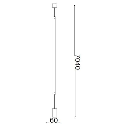 Ideal Lux - Світлодіодний торшер FILO LED/14W/230V 2700K CRI 90 білий