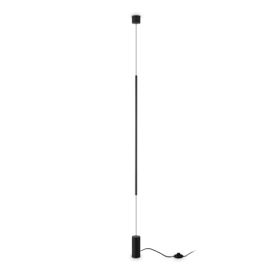 Ideal Lux - Світлодіодний торшер FILO LED/14W/230V 2700K CRI 90 чорний