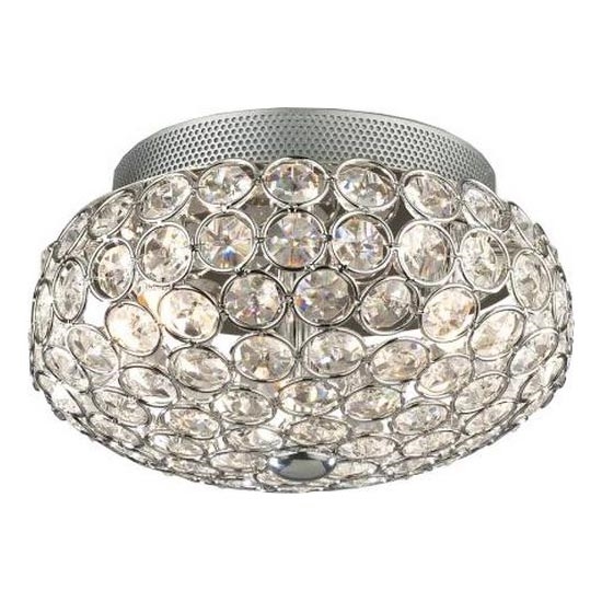 Ideal Lux - Світлодіодний кришталевий стельовий світильник KING 3xG9/3W/230V діаметр 25,5 см глянцевий хром