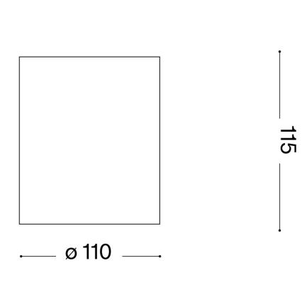 Ideal Lux - Точковий світильник для ванної кімнати GUN 1xGU10/28W/230V IP55 коричневий