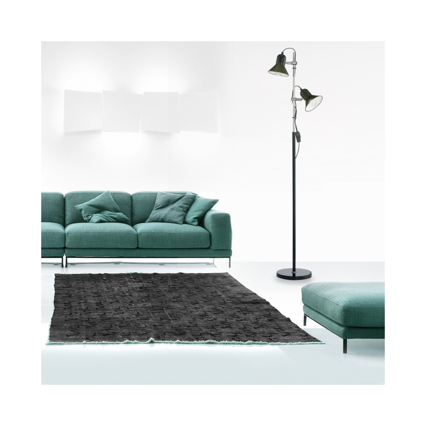 Ideal Lux - Торшер POLLY 2xE27/60W/230V čёрный