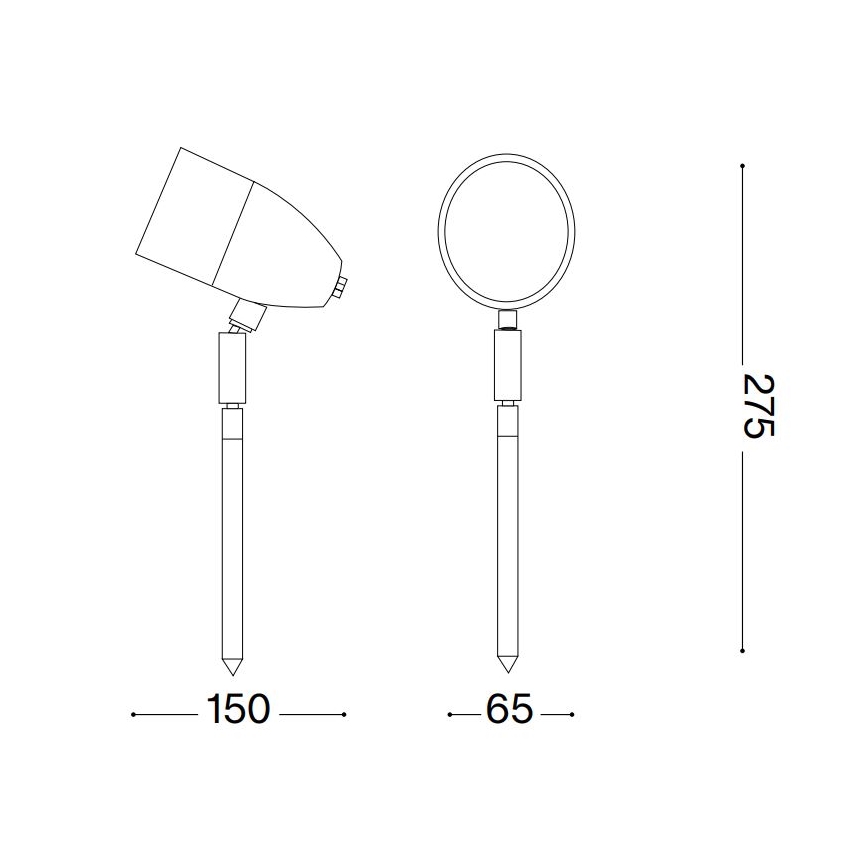 Ideal Lux - Уличная лампа INSIDE 1xG9/15W/230V 27,5 см IP54 черный