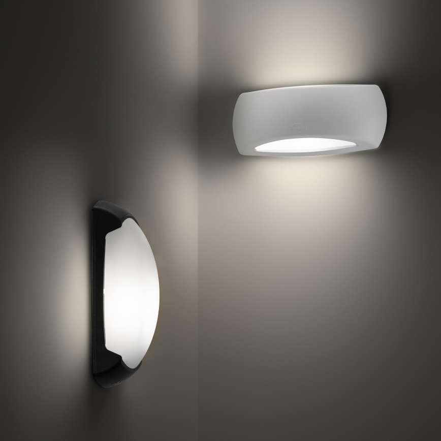 Ideal Lux - Уличный настенный светильник 1xE27/23W/230V черный IP66