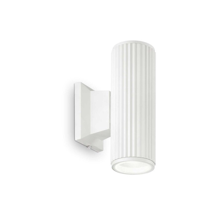 Ideal Lux - Уличный настенный светильник BASE 2xGU10/28W/230V IP44 белый