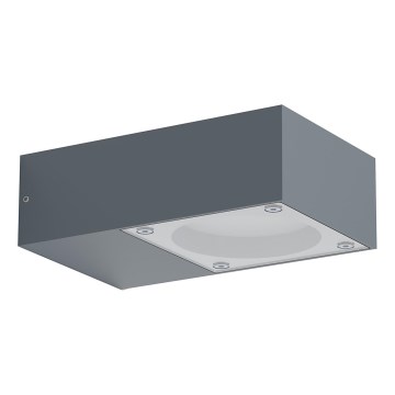 Ideal Lux - Уличный настенный светильник SIRIO 1xGX53/9W/230V IP65 антрацит