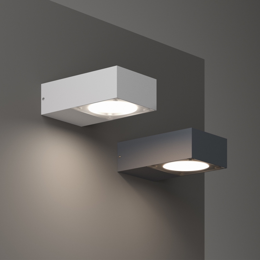 Ideal Lux - Уличный настенный светильник SIRIO 1xGX53/9W/230V IP65 антрацит