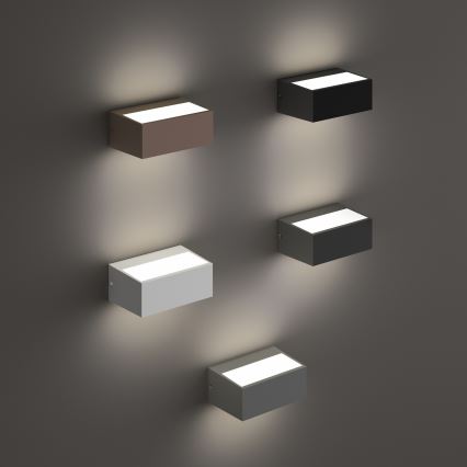 Ideal Lux - Уличный настенный светильник TWIN 1xG9/28W/230V IP44 коричневый