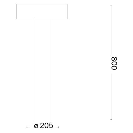 Ideal Lux - Уличный светильник 4xG9/15W/230V, 80 см, IP44, коричневый
