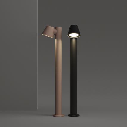 Ideal Lux - Уличный светильник GAS 1xGU10/35W/230V 80 см IP43 коричневый