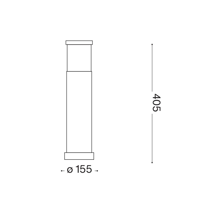 Ideal Lux - Уличный светильник TRONCO 1xE27/42W/230V 40 см IP65 коричневый