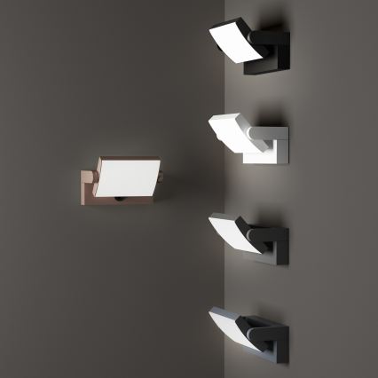 Ideal Lux - Уличный светодиодный настенный светильник с датчиком SWIPE LED/21W/230V CRI 90 IP54 антрацит