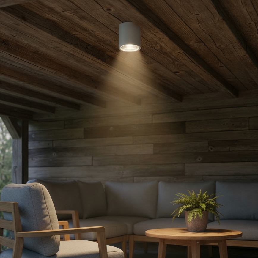 Ideal Lux - Уличный точечный светильник GUN 1xGU10/28W/230V IP55 серый