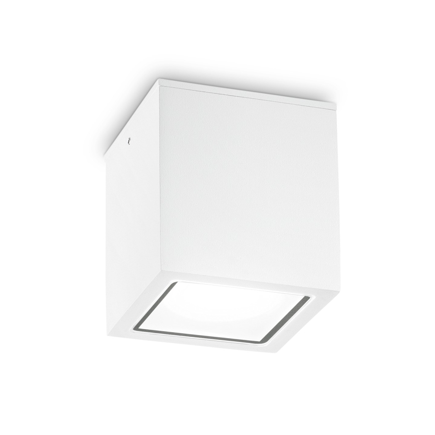 Ideal Lux - Уличный точечный светильник TECHO 1xGU10/20W/230V 15x15 см IP54 белый