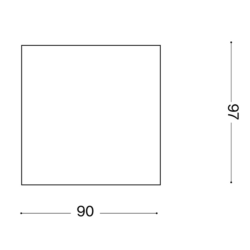 Ideal Lux - Уличный точечный светильник TECHO 1xGU10/20W/230V 9x9 cm IP54 антрацит