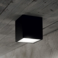 Ideal Lux - Уличный точечный светильник TECHO 1xGU10/20W/230V 9x9 см IP54 черный