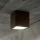 Ideal Lux - Уличный точечный светильник TECHO 1xGU10/20W/230V 9x9 см IP54 коричневый