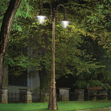 Ideal Lux - Уличная лампа CIMA 2xE27/52W/230V 216 см IP43 патина