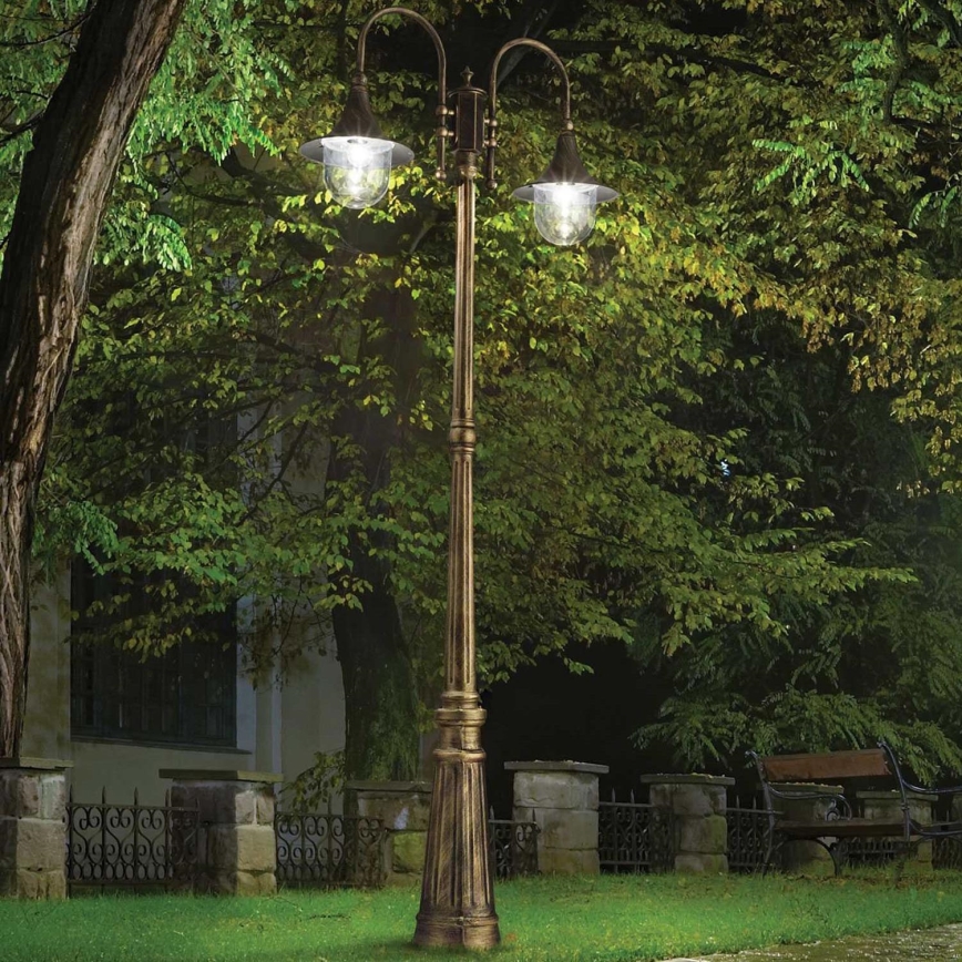 Ideal Lux - Уличная лампа CIMA 2xE27/52W/230V 216 см IP43 патина