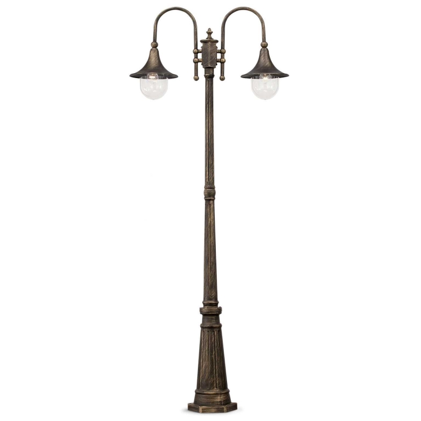Ideal Lux - Уличная лампа CIMA 2xE27/52W/230V 216 см IP43 патина