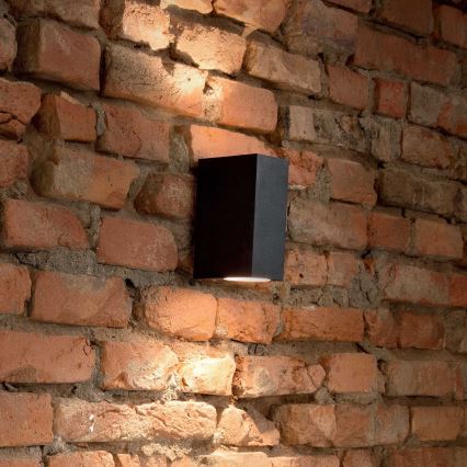 Ideal Lux - Уличный настенный светильник 2xE27/28W/230V IP44 черный