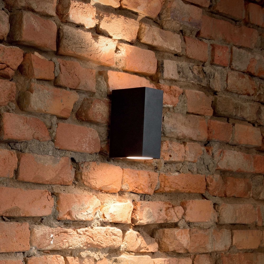 Ideal Lux - Уличный настенный светильник 2xE27/28W/230V IP44 черный