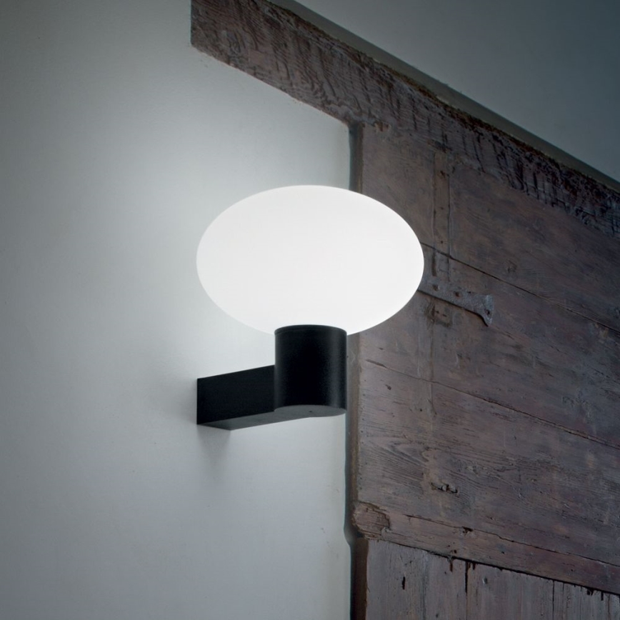 Ideal Lux - Уличный настенный светильник CLIO 1xE27/42W/230V IP44 черный