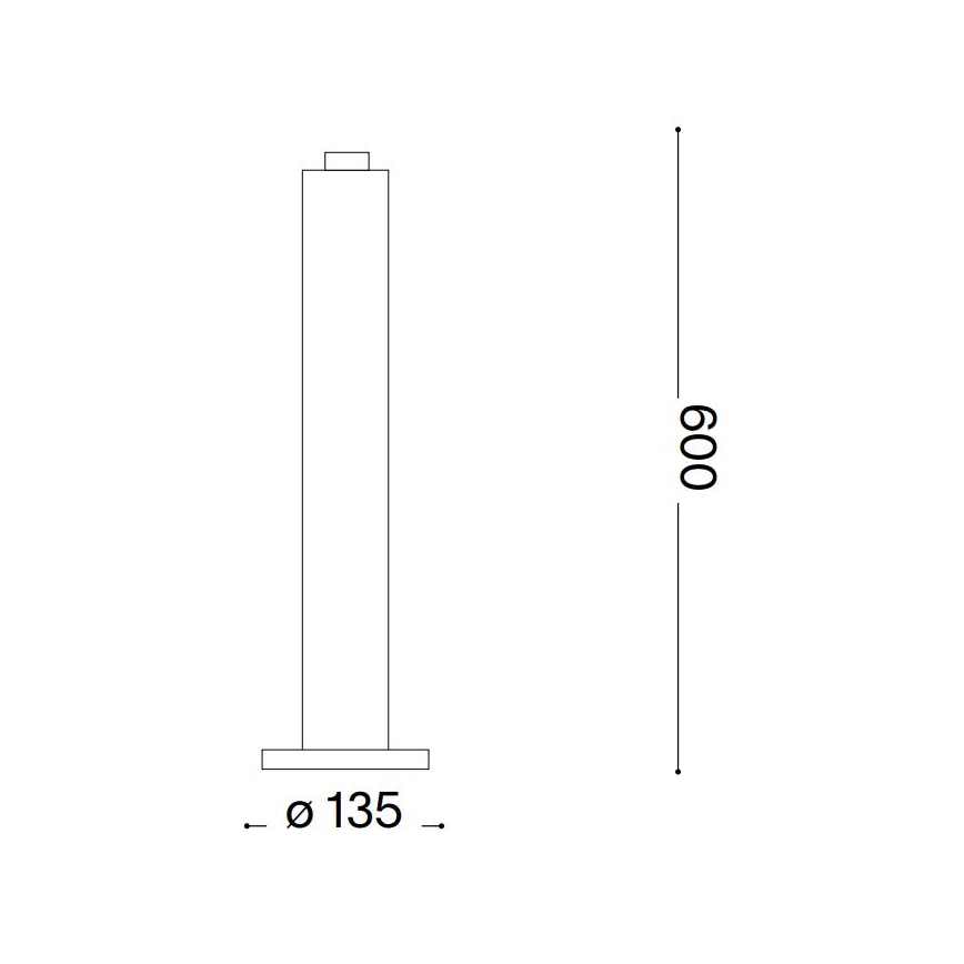 Ideal Lux - Уличный светильник CLIO 1xE27/42W/230V 60 см IP44 коричневый