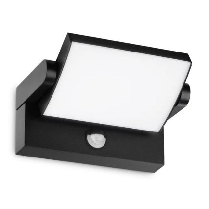 Ideal Lux - Уличный светодиодный настенный светильник с датчиком SWIPE LED/21W/230V CRI 90 IP54 черный