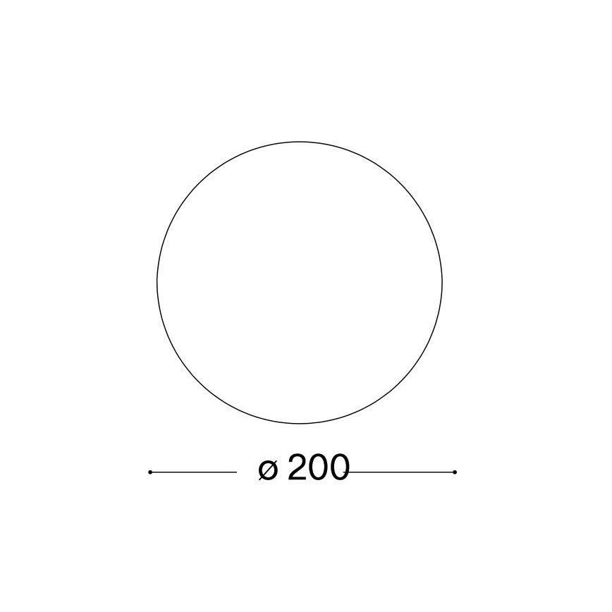 Ideal Lux - Універсальне запасне скло MAPA E27, діаметр 20 см, біле