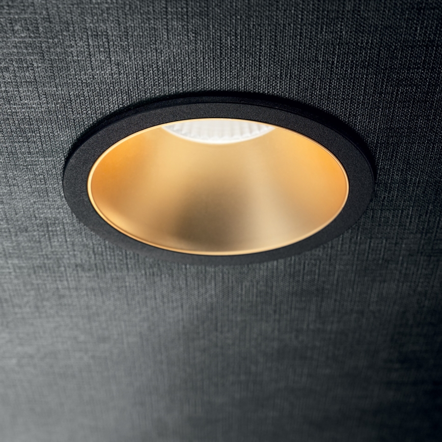Ideal Lux - LED вбудований стельовий світильник GAME TRIM LED/11W/230V 3000K CRI 90 Ø 8,5 см IP40 золотистий/чорний