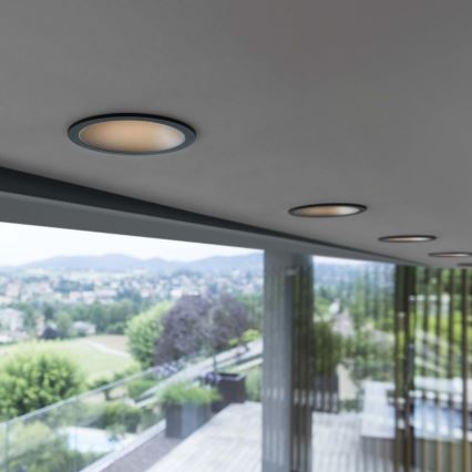 Ideal Lux - LED вбудований стельовий світильник GAME TRIM LED/11W/230V 3000K CRI 90 Ø 8,5 см IP40 золотистий/чорний