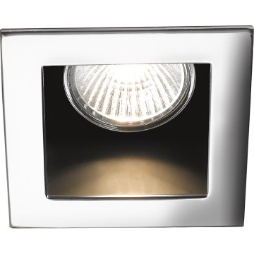 Ideal Lux - Вбудований точковий світильник FUNKY 1xGU10/50W/230V 9x9 см глянцевий хром