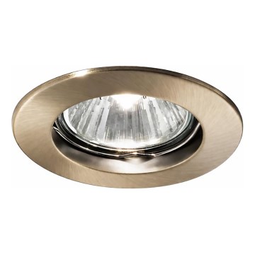 Ideal Lux - вбудований точковий світильник JAZZ 1xGU10/50W/230V, діаметром 7,7 см, бронзовий