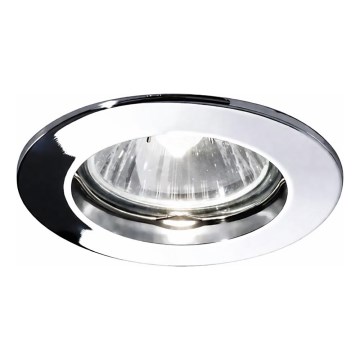 Ideal Lux - Встраиваемый потолочный светильник 1xGU10/50W/230V, диам. 7,7 см, полированный хром