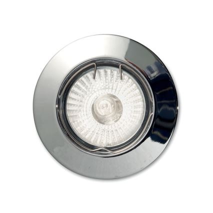 Ideal Lux - Встраиваемый потолочный светильник 1xGU10/50W/230V, диам. 7,7 см, полированный хром