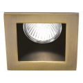 Ideal Lux - Встраиваемый потолочный светильник FUNKY 1×GU10/50 Вт/230 В 9×9 см латунь