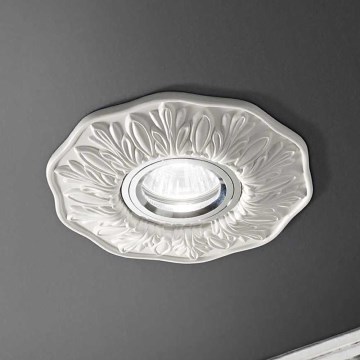 Ideal Lux - Встраиваемый потолочный светильник POLKA 1xGU10/50W/230V белый