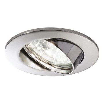 Ideal Lux - Встраиваемый потолочный светильник SWING 1xGU10/28W/230V диаметр 8,2 см глянцевый хром