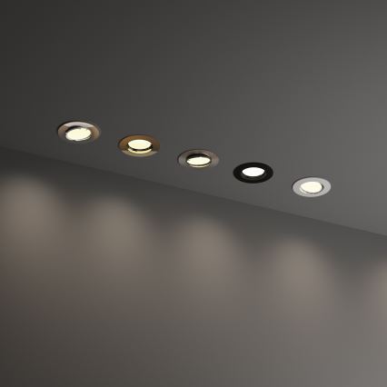 Ideal Lux - Встраиваемый потолочный светильник SWING 1xGU10/28W/230V, диаметр 8,2 см, латунь