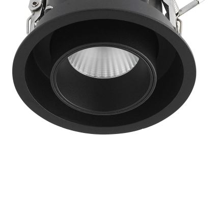Ideal Lux - встраиваемый потолочный точечный светильник NOVA LED/12W/230V 3000K CRI 90, диаметр 10 см, черный