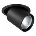 Ideal Lux - встраиваемый потолочный точечный светильник NOVA, LED/20W/230V, 4000K, CRI 90, диаметр 15,4 см, чёрный