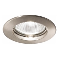 Ideal Lux - Встраиваемый светильник 1xGU10/28W/230V никель
