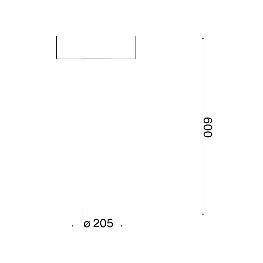 Ideal Lux - Вулична лампа 4xG9/15W/230V 60 см IP44 антрацит