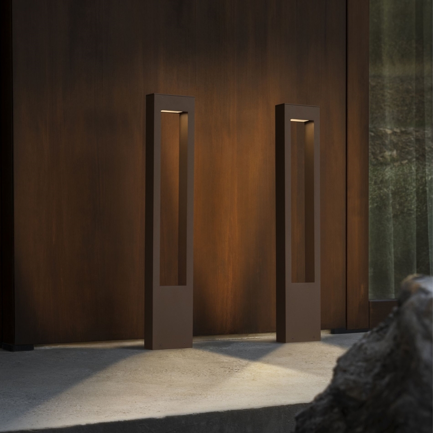 Ideal Lux - Вулична лампа VEGA 1xG9/15W/230V 80 см IP44 коричневий