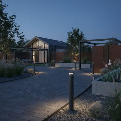 Ideal Lux - Вулична світлодіодна лампа BOEING LED/14W/230V 100 см CRI 90 IP65 чорний