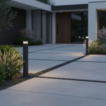 Ideal Lux - Вулична світлодіодна лампа BOEING LED/14W/230V 100 см CRI 90 IP65 чорний