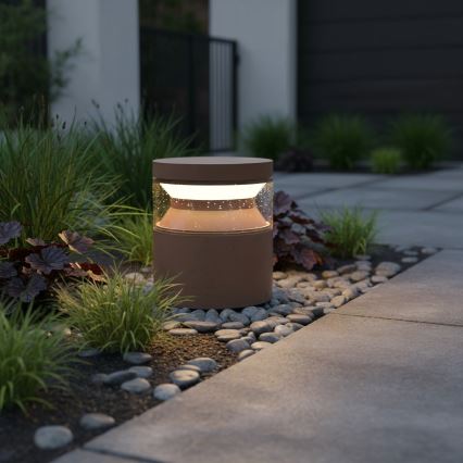 Ideal Lux - Вулична світлодіодна лампа BOEING LED/14W/230V 15 см CRI 90 IP65 коричневий