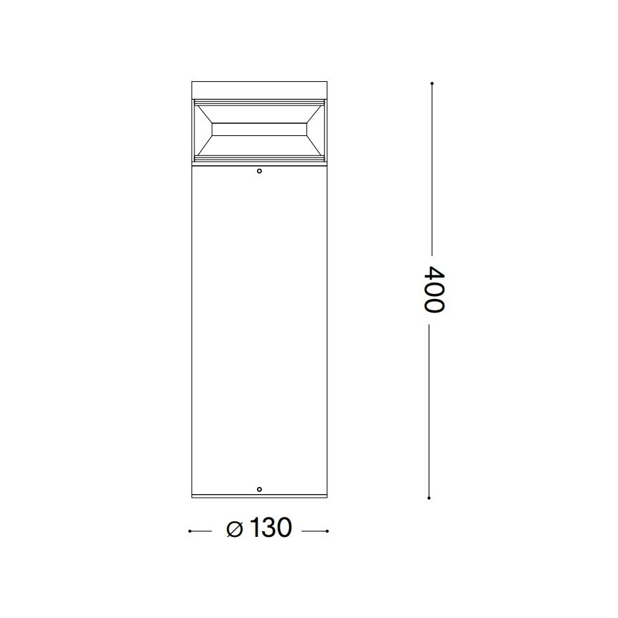 Ideal Lux - Вулична світлодіодна лампа BOEING LED/14W/230V 40 см CRI 90 IP65 антрацит